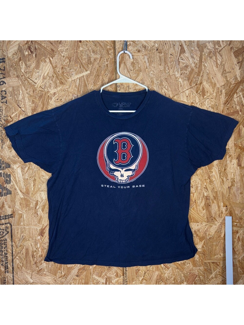 Liquid Blue Mens XXL Navy Boston Red Sox T Shirt
